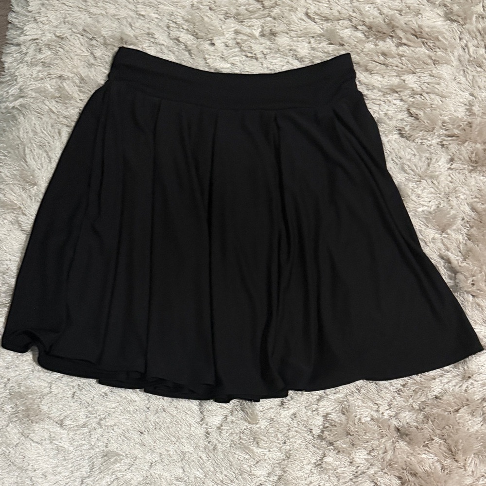 INC International Concepts Black Circle Skirt